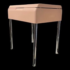 Carrara e Matta Sgabello Contenitore da bagno modello Elba Vintage