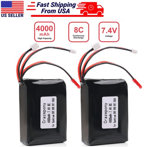 2pz batteria 4000mah - 7.4v, lipo