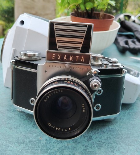 Fotocamera analogica exakta - fotocamera,