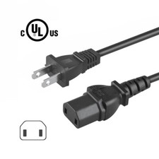 2-Prong AC Power Cord for