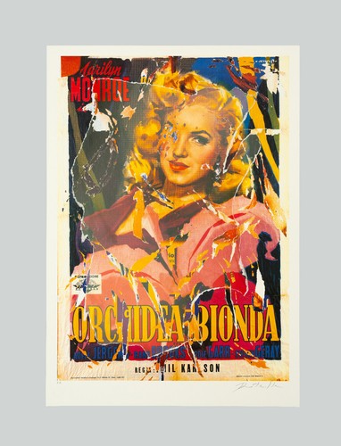 Mimmo rotella orchidea - rotella, "orchidea