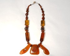 Girocollo Ambra Marocco Maghreb Pietre Ciottoli Morocco Xx Secolo