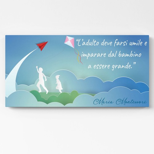 Quadro tela con - con, citazione