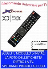 TELECOMANDO UNIVERSALE TV DECODER XD XDOME XD ENJOY ELEDTV ENKOR SCEGLI MODELLO