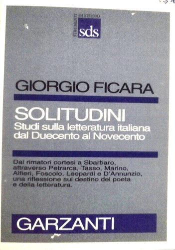 Giorgio ficara solitudini - giorgio,