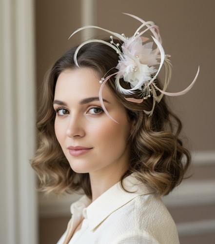 Fascinator bespoke blush - bespoke, 'blush