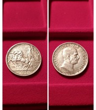 1 Lira 1915 Argento Quadriga