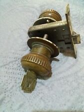 Rarissime maniglie pomo ottone pesante vittoriane con meccanismo funzionante 