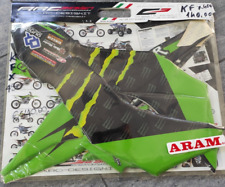 Kit adesivi grafiche emblemi MONSTER per quad / atv Kawasaki KFX 450 cc 2009