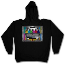 TV TEST PICTURE HOODED SWEAT -