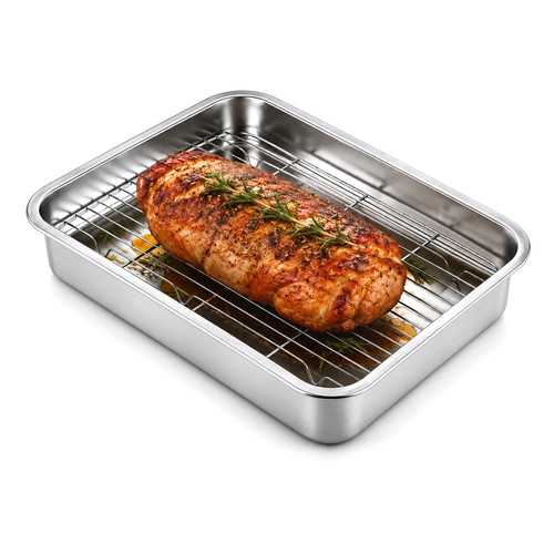 Teglia con griglia forno - teglia,