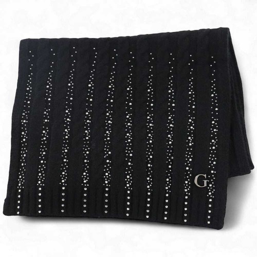 Moda sciarpa guess donna nero - moda,
