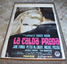 LA CALDA PREDA 66 LA CUREE ROGER VADIM JANE FONDA MANIFESTO ORIGINALE
