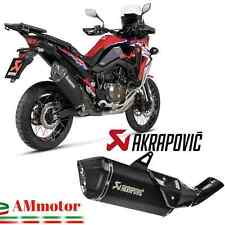 Akrapovic Honda Africa Twin 1100 2025 Terminale Di Scarico Per Moto Titanio Nero