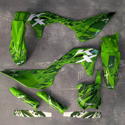 Plastiche grafica kawasaki - plastiche,