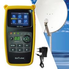 Satlink WS-6933 Camping Satfinder HD DVB-S + DVB-S2 8PSK misuratore satellitare 800mah