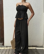 Set 2 pezzi donna nero tubino