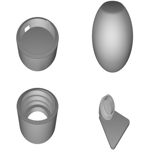 Supporto snodo sfera - supporto,
