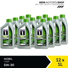 Mobil 1 ESP 5W-30 VW 507 504 MERCEDES OPEL BMW LL4 ACEA C3 12x1 litri = 12 litri