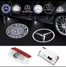 2 PROIETTORI LOGO MERCEDES A B C E M GL GLA GLE GLC GLS LED PORTIERE SOTTOPORTA