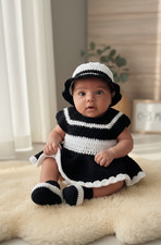 Set abito bambina fatto a mano