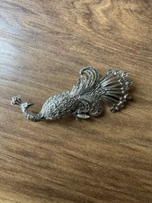 Spilla pavone vintage tono