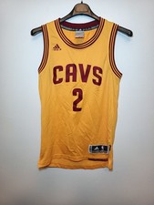 Maglia Basket Cavs Jersey Cavaliers NBA #2 Irving Giallo Adidas Tg S 