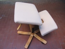 STOKKE sedia ergonomica originale MODELLO WING BALANS VARIER bianca USATA OTTIMA