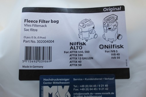 Nilfisk sacchetto filtro - filtro, carta