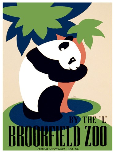 Poster vintage panda parete - poster,