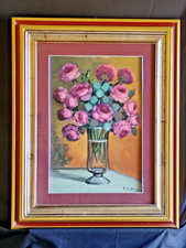 Quadro olio su tela Vaso di