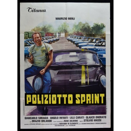 Manifesto poliziotto sprint - poliziotto,