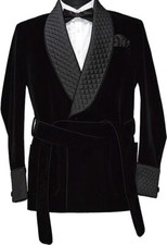 Men Black Smoking Jackets