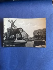 CARTOLINA  NAPOLI - PIAZZA  BORSA - VIAGGIATA 1953 + MESS. NAPOLI TORINO TURNO 1