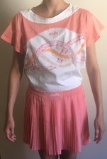 Completo Tennis donna ELLESSE taglia 42 Gonnellino + Maglia made in Italy Cotone