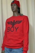 Felpa Boy London Rossa Uomo