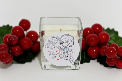 Candela cera soia - in,