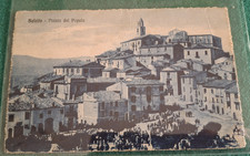 1923 SALCITO PIAZZA DEL POPOLO ANIMATISSIMA VIAGGIATA CAMPOBASSO MOLISE BUONA