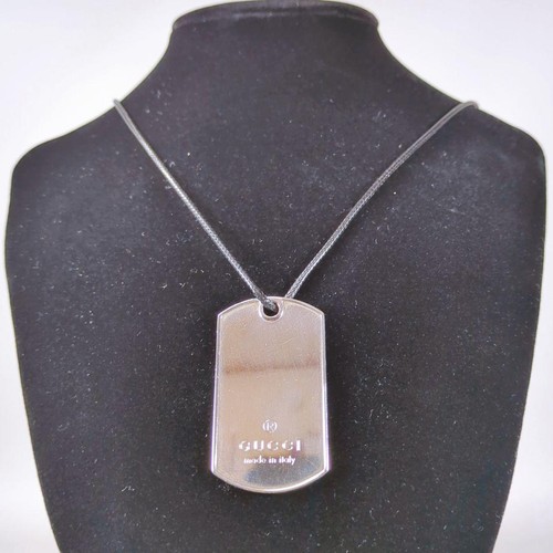 Gucci targhetta argento - gucci,