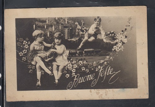 Cartolina augurale buone feste - cartolina,