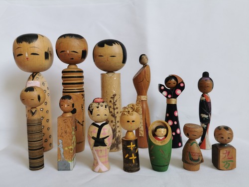 Kokeshi lot poupées - kokeshi,