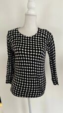 Marimekko Banana Republic Top S 100% Cotton Black and White