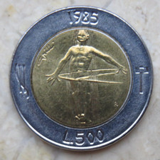 San Marino 500 lire 1985 KM#