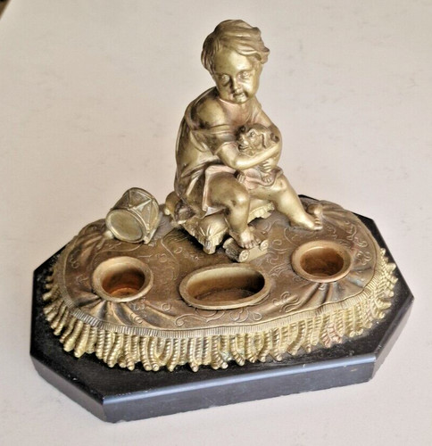 Rara antica scrivania bronzo - rara,