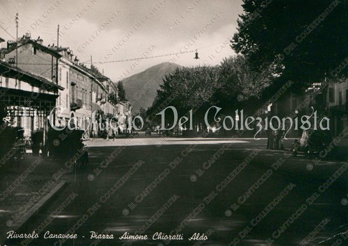 1955 rivarolo canavese piazza - rivarolo,