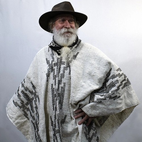 Poncho uomo artigianale - poncho,