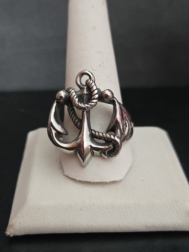 Anello anchor in acciaio - "anchor",