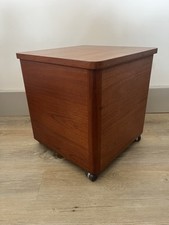 Cassettiera porta dischi vintage retrò MCM teak stile danese ottime condizioni