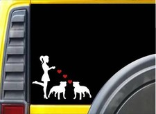 Adesivo donna pitbull lover - lover, tp