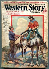 PULP: Western Story Pulp 4 agosto 1928 - Last Man Johnston McCulley VG